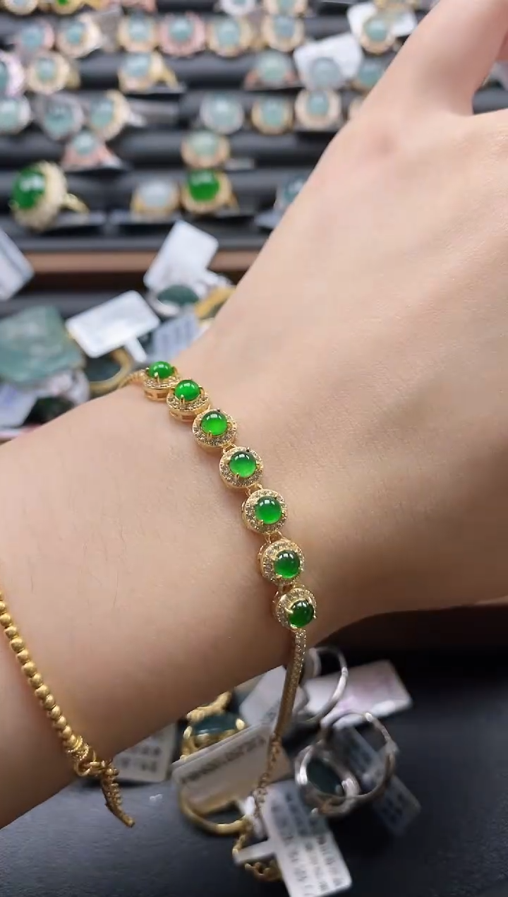 【闪购商品】翡翠戒指银S925镶嵌51511-5