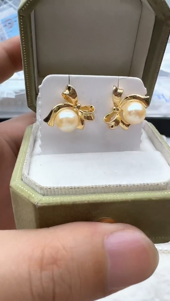 【闪购商品】海水珍珠耳饰银S925镶嵌清货