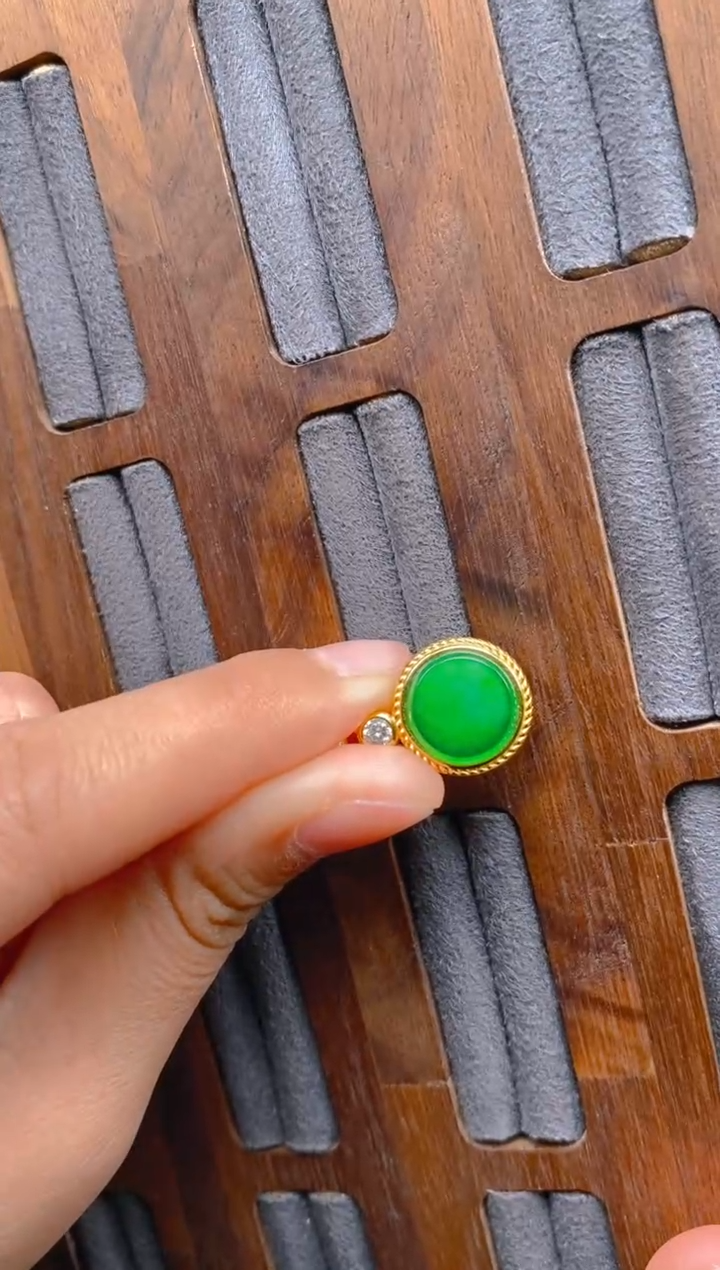 翡翠银S925镶嵌吊坠(不含链)无事牌