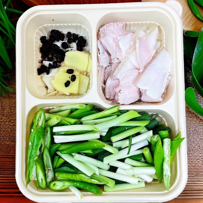 蒜苗回锅肉(精选五花肉120g）