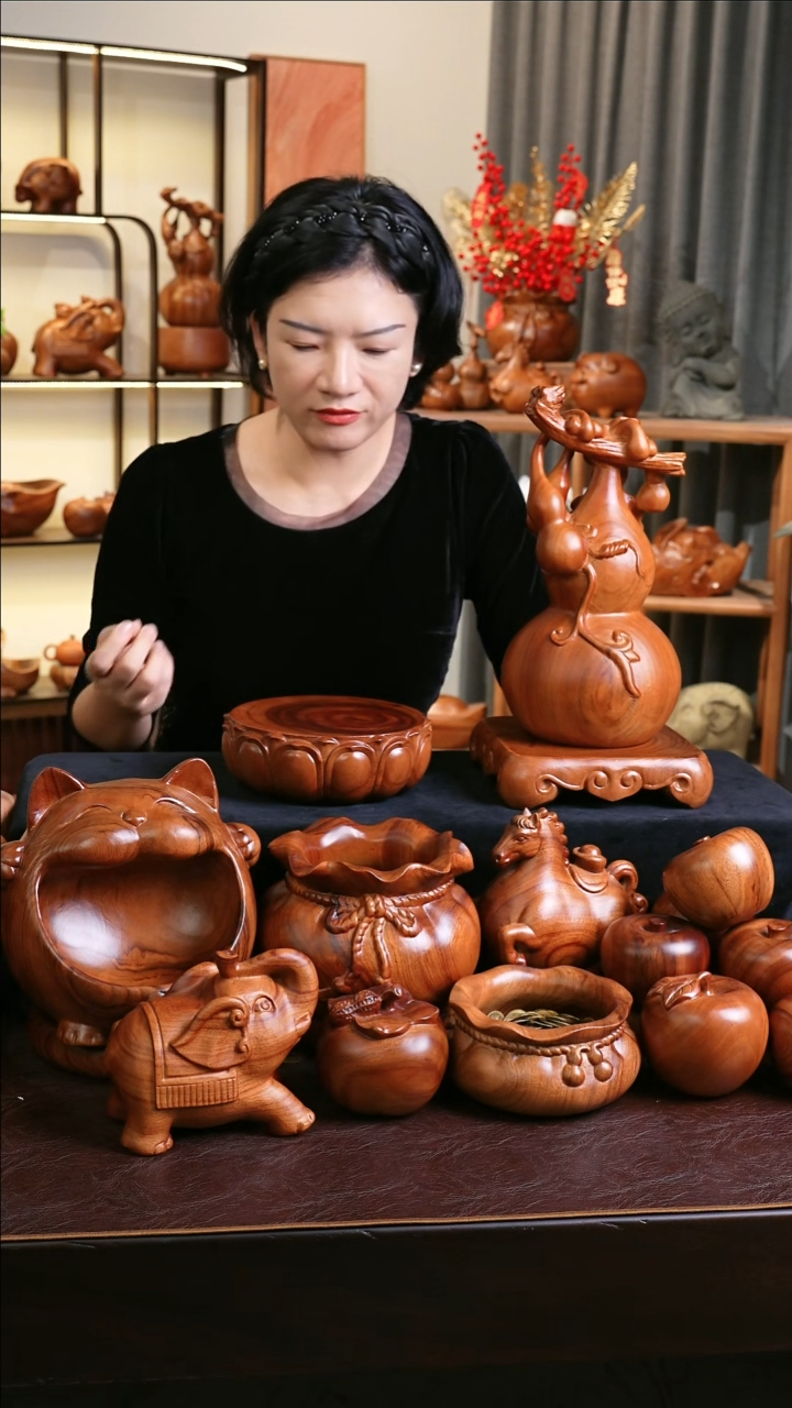 木MB069-1莲花底座随缘发其一