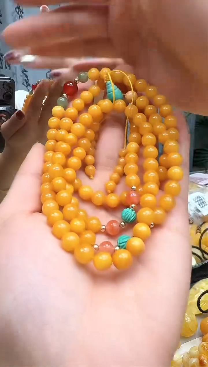 【闪购商品】蓝珀裸石未镶嵌项链