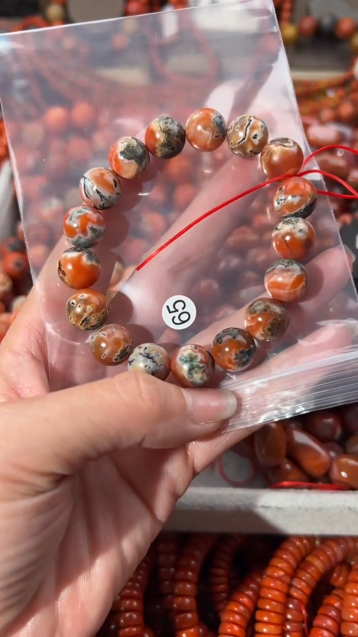 南红玛瑙未镶嵌手串1