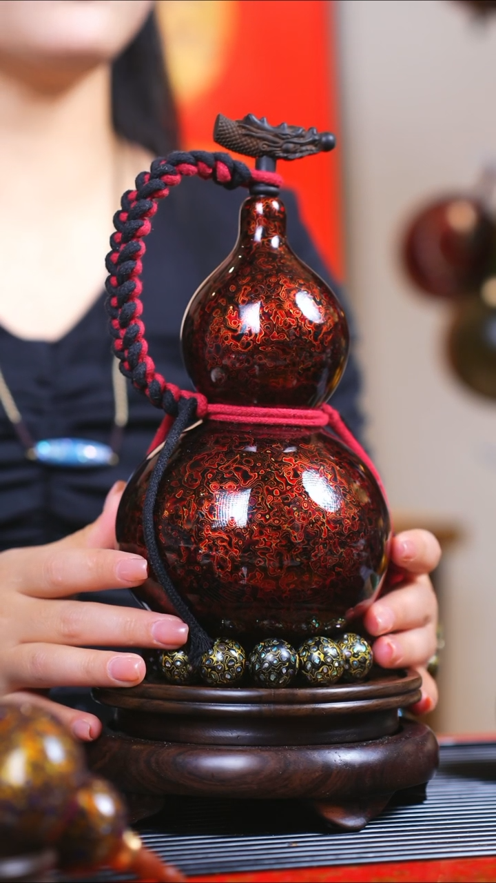 【闪购商品】JG192过年送臻选大漆酒葫芦