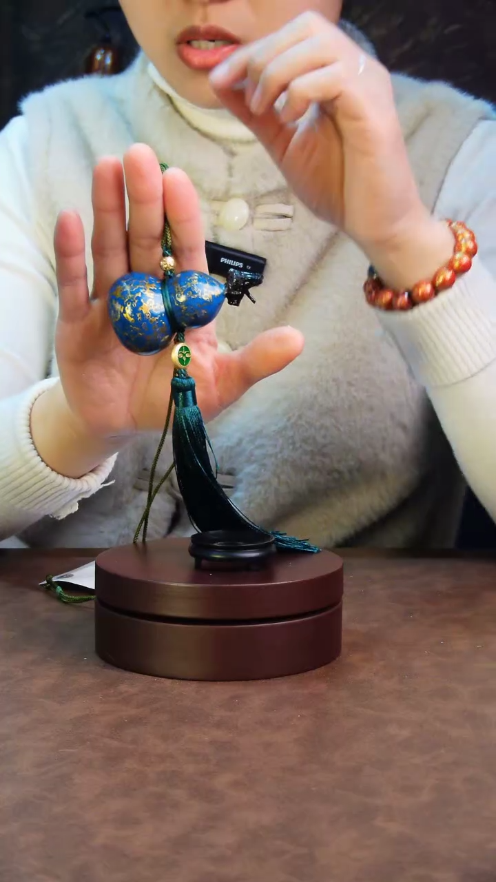 【闪购商品】187直播一物一图大漆酒葫芦送底座送挂绳