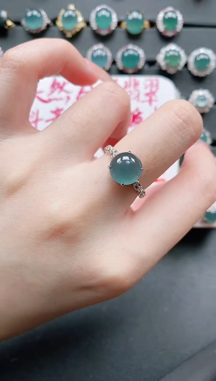 【闪购商品】翡翠戒指银S925镶嵌11111111