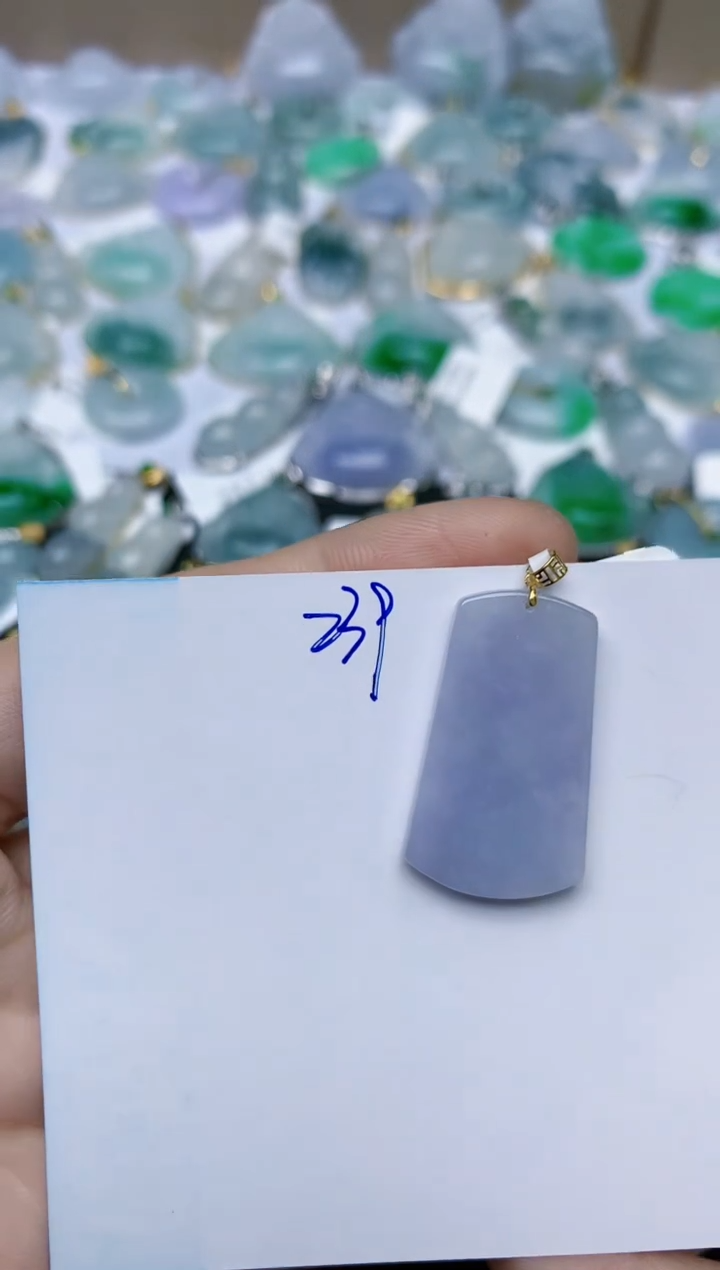 【闪购商品】翡翠颈饰18K金镶嵌天然翡翠A货