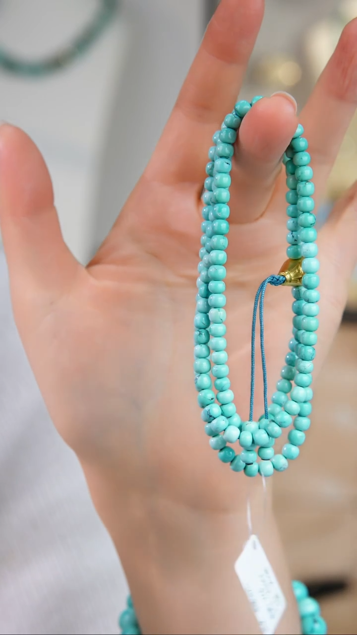 银S925镀金镶嵌绿松石项链多样性发货