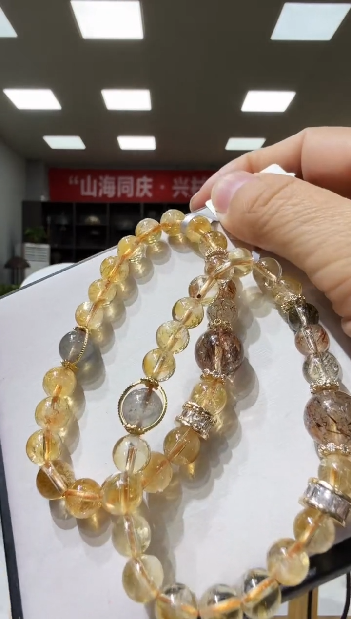 未镶嵌手链水晶优0354 约6mm 多样性发一件