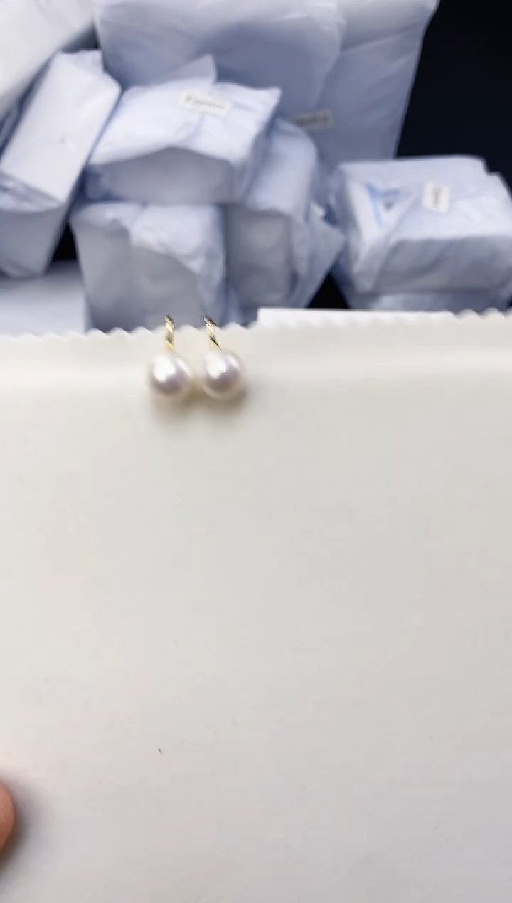 未镶嵌耳饰淡水珍珠ed1033