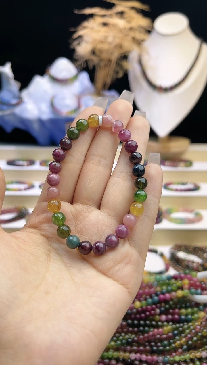 【闪购商品】碧玺/未镶嵌J7mm+碧玺单圈多样性发货