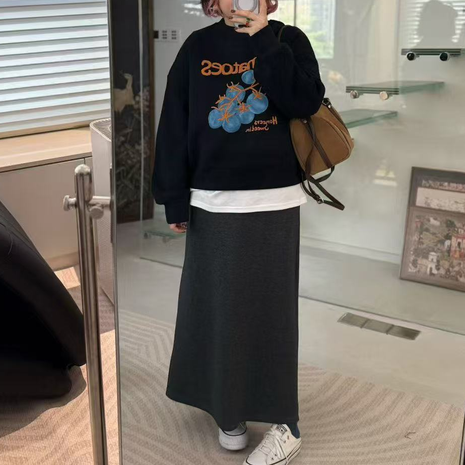 遇见-冬季柿柿如意磨毛卫衣