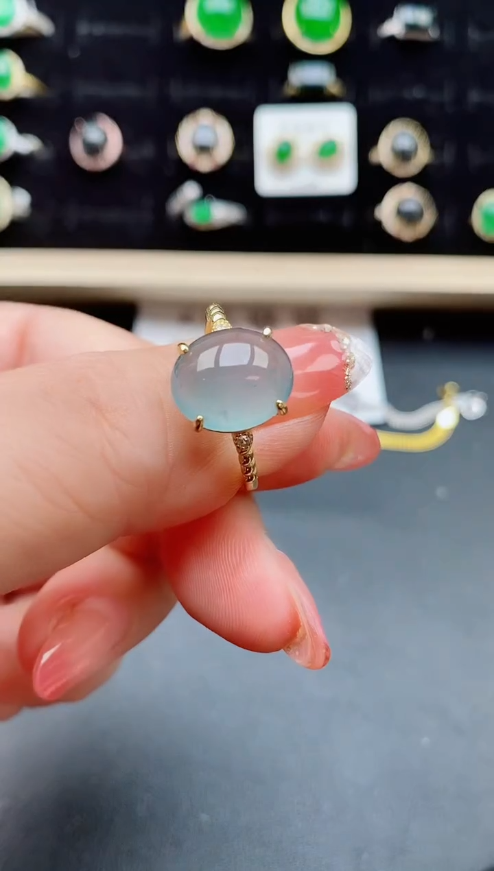【闪购商品】翡翠戒指银S925镶嵌121221