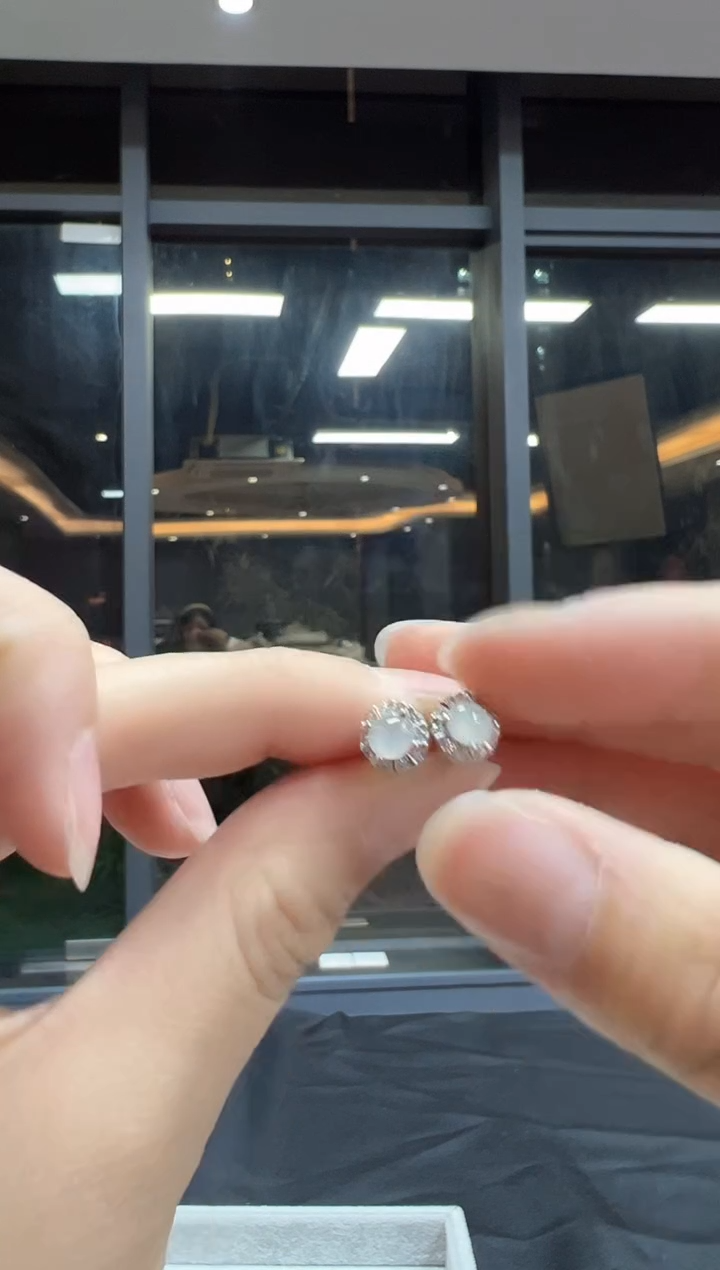 【闪购商品】翡翠耳饰合金GS5943翡翠耳钉