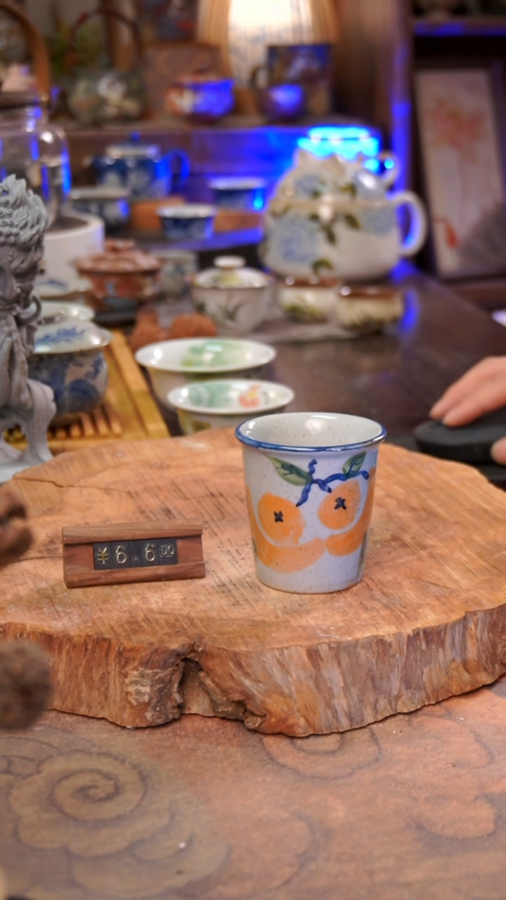 杯子柿子手工手绘手工手绘