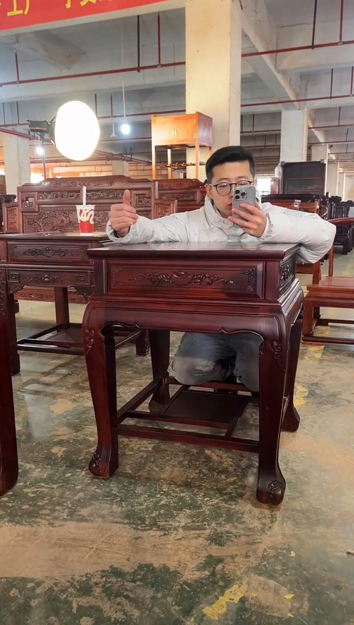 【闪购商品】黑酸枝木类成套家具j07