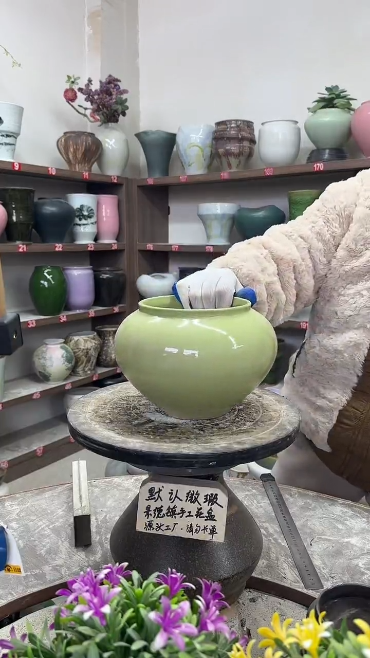 12-25-高15口13瑕-花盆