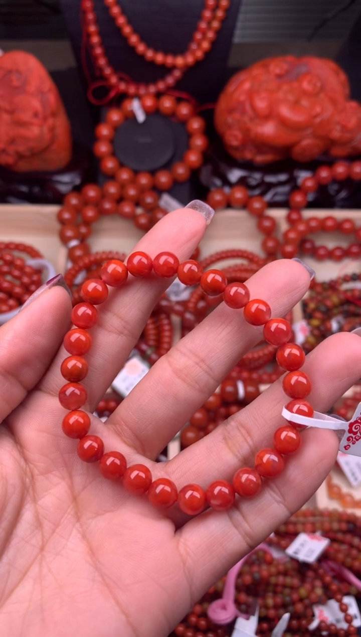 【闪购商品】南红玛瑙珠宝奇石未镶嵌7随机多样性/一条