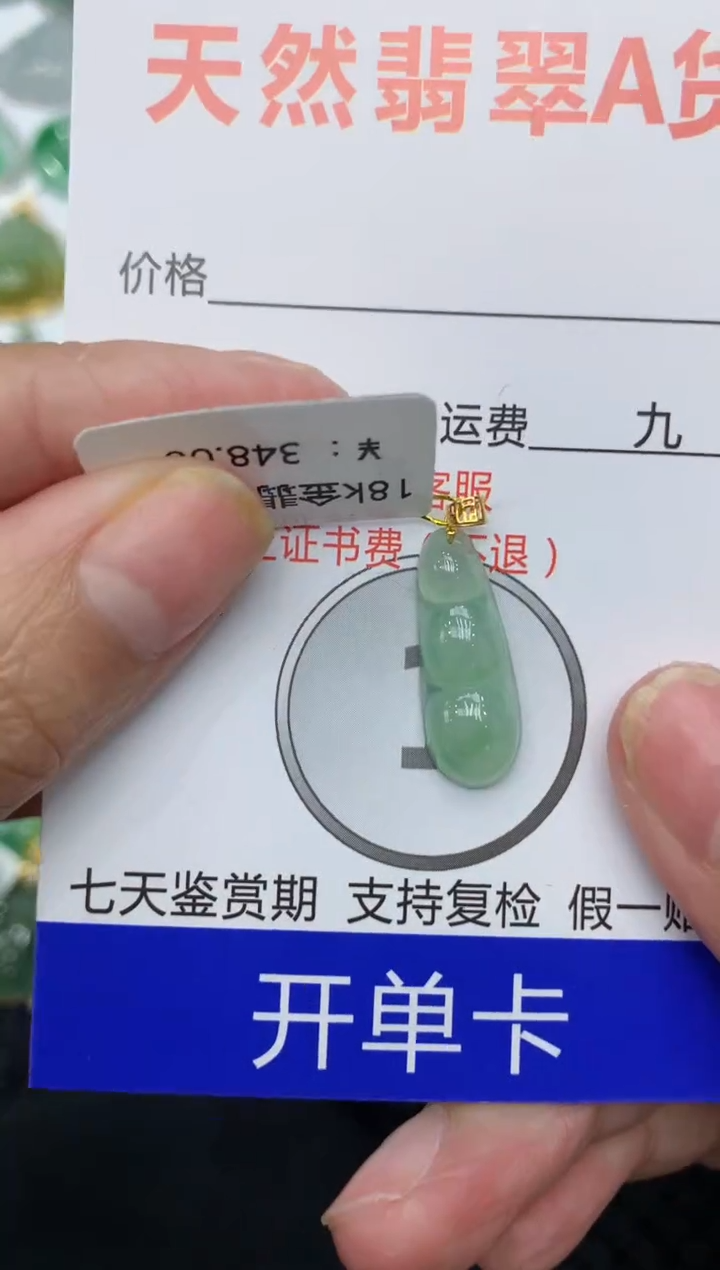 【闪购商品】翡翠颈饰18K金镶嵌111111111