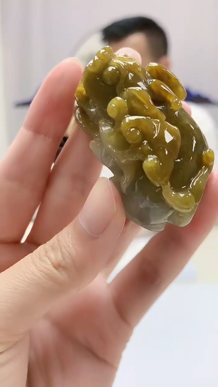 定制翡翠未镶嵌4812zm-毛货挂件20貔貅