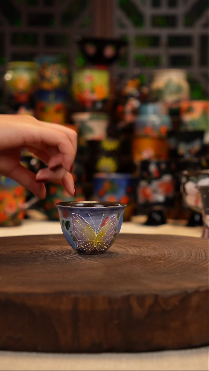 油画   釉下彩  杯子