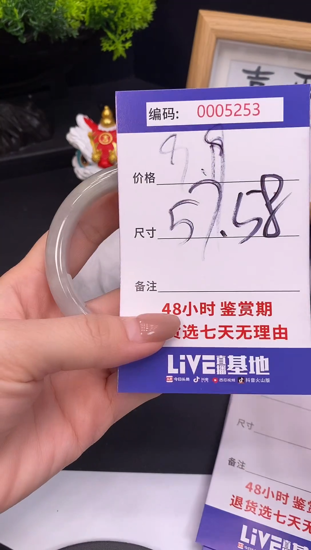 未镶嵌手镯翡翠0005233