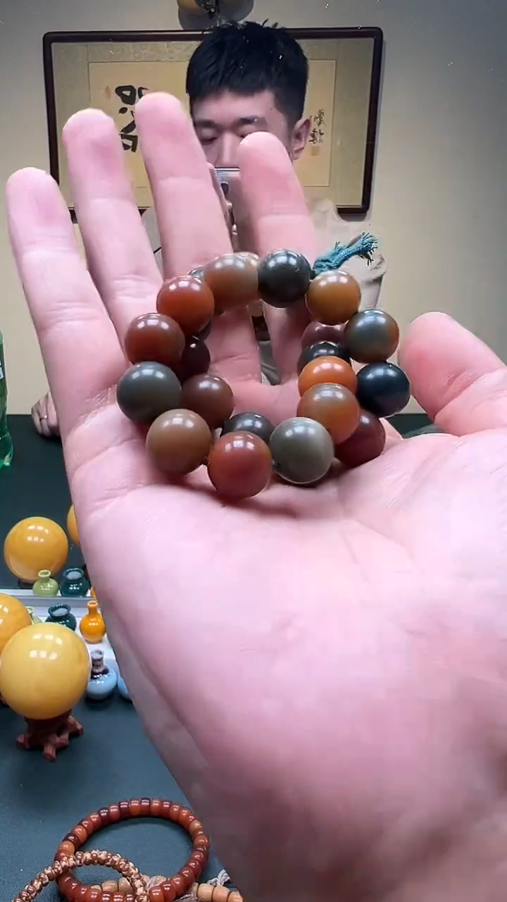 【闪购商品】菩提根/象牙果手串12mm左右 干磨菩提根多宝手持