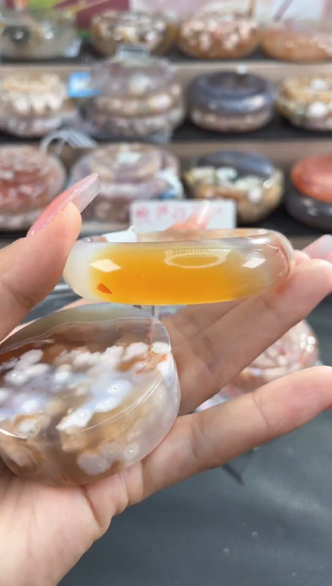 未镶嵌手镯石英质玉55