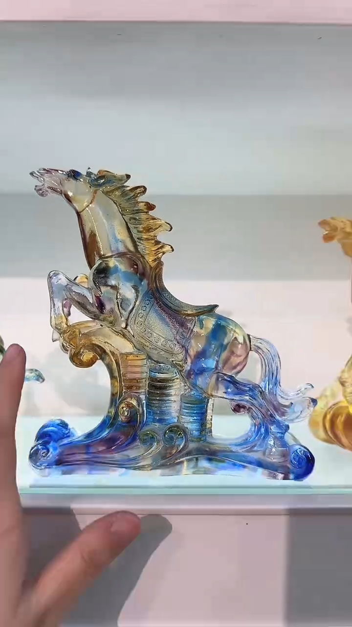 手工艺品琉璃马新款