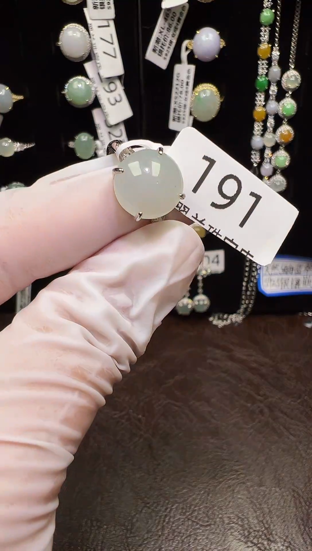 银S925镀金镶嵌戒指翡翠戒指