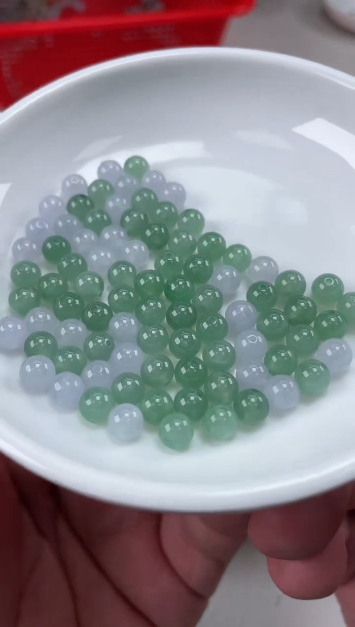 【闪购商品】翡翠散珠散珠卡5.8毫米