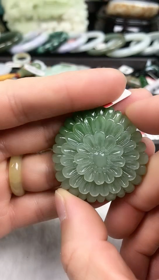 【闪购商品】和田玉颈饰未镶嵌花开富贵