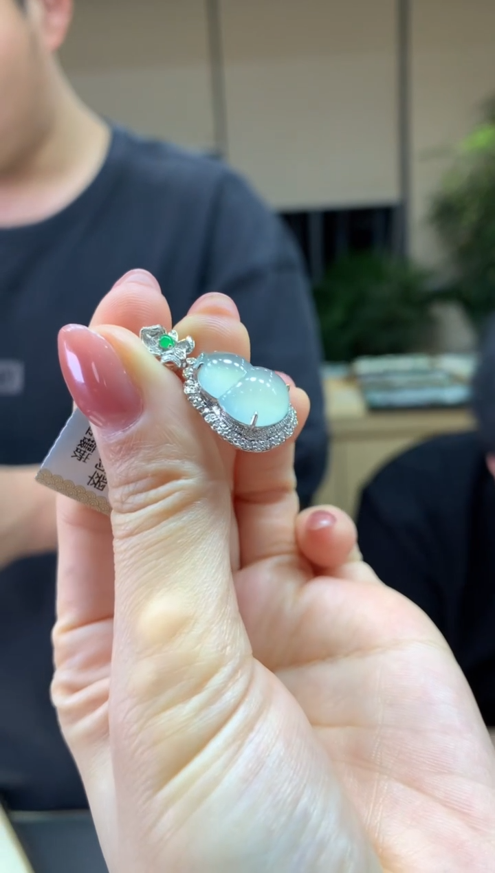 【闪购商品】翡翠颈饰18K金镶嵌|不退不换