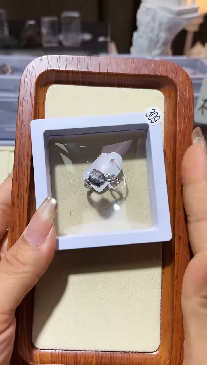 【闪购商品】水晶戒指银S925镶嵌定制