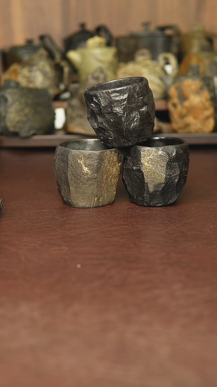 冰碛岩杯子原皮杯