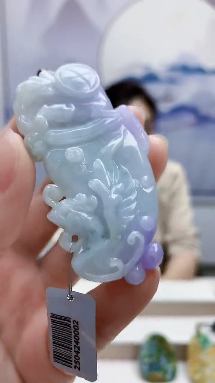 未镶嵌定制翡翠5160ry-毛货挂件148