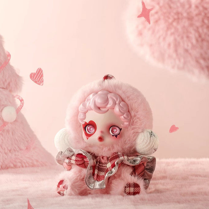 POP SKULLPANDA冬日乐章系列毛绒挂件【庆】