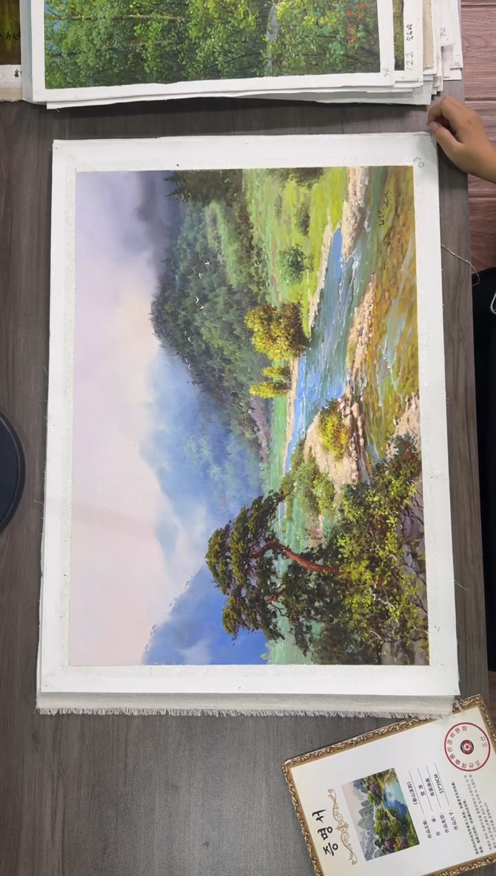 油画【84号】约50*70cm丨朝鲜原创纯手绘孤品油画丨顺丰包邮