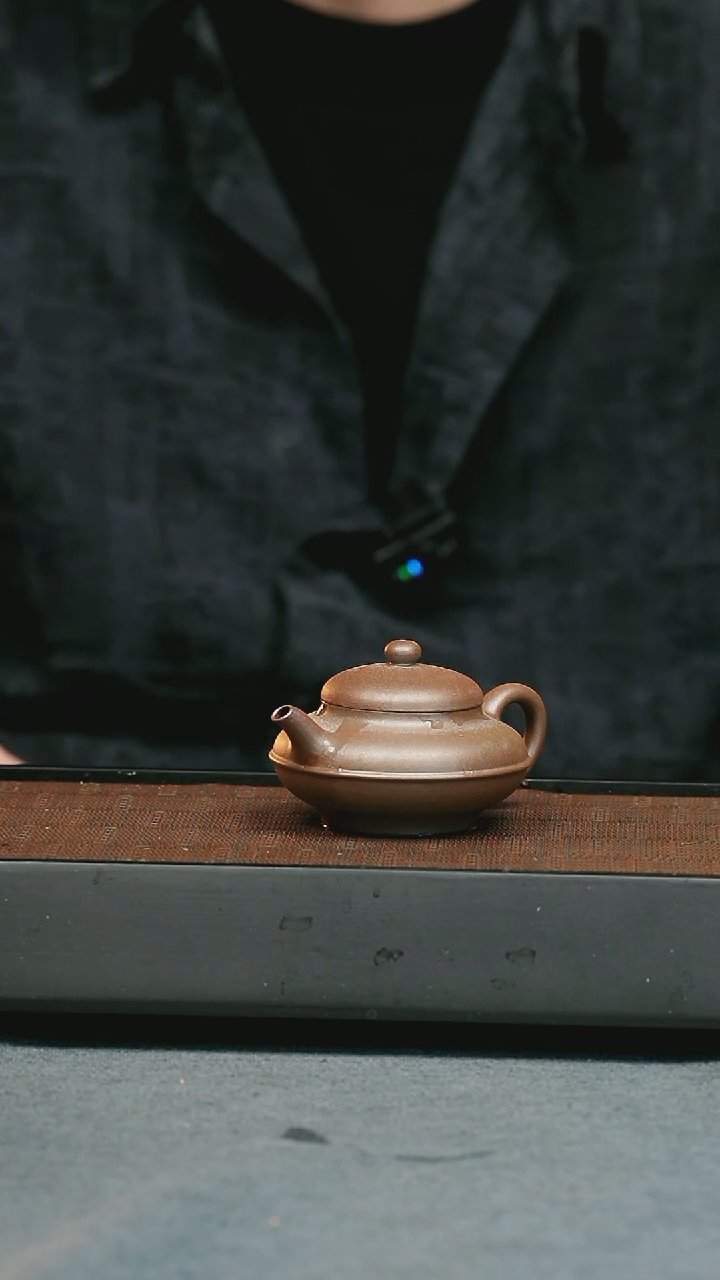 【闪购商品】紫砂茶壶五堂 线圆-陈砺成-柴烧