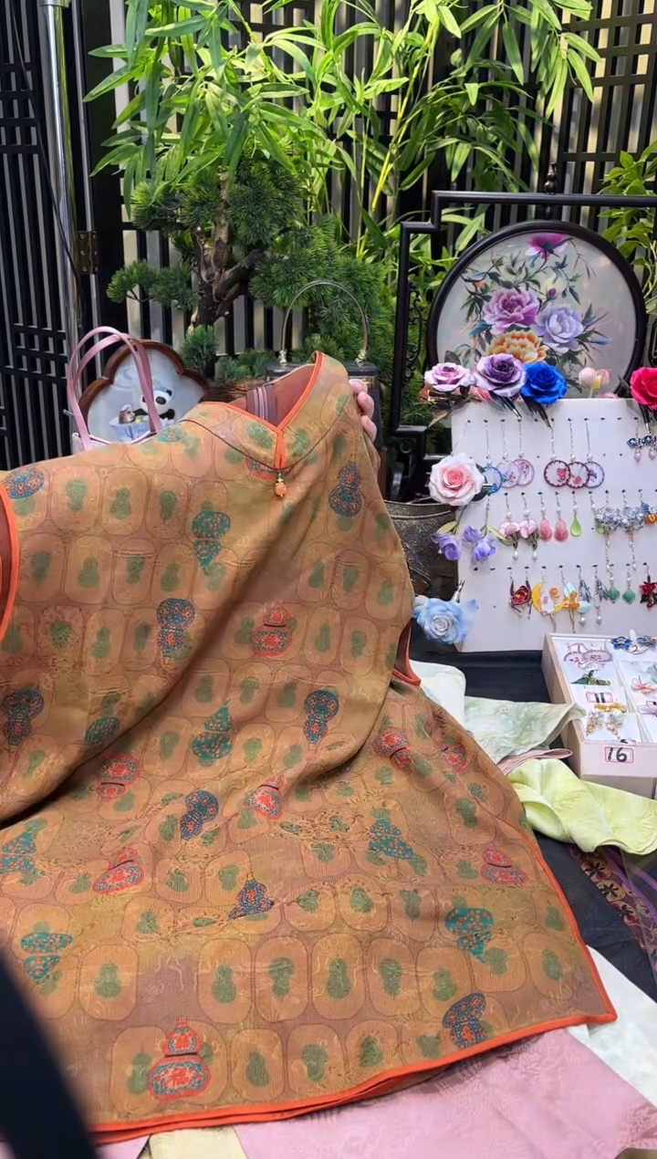 织绣萌**蜜非遗绒花手工饰品