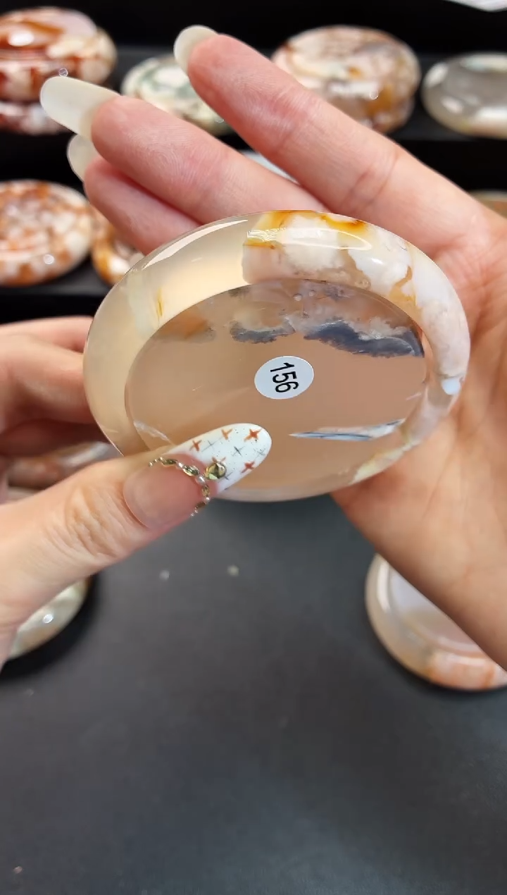 手镯玛瑙/玉髓未镶嵌石英质玉54圈53/54/55带(赠送镯心)