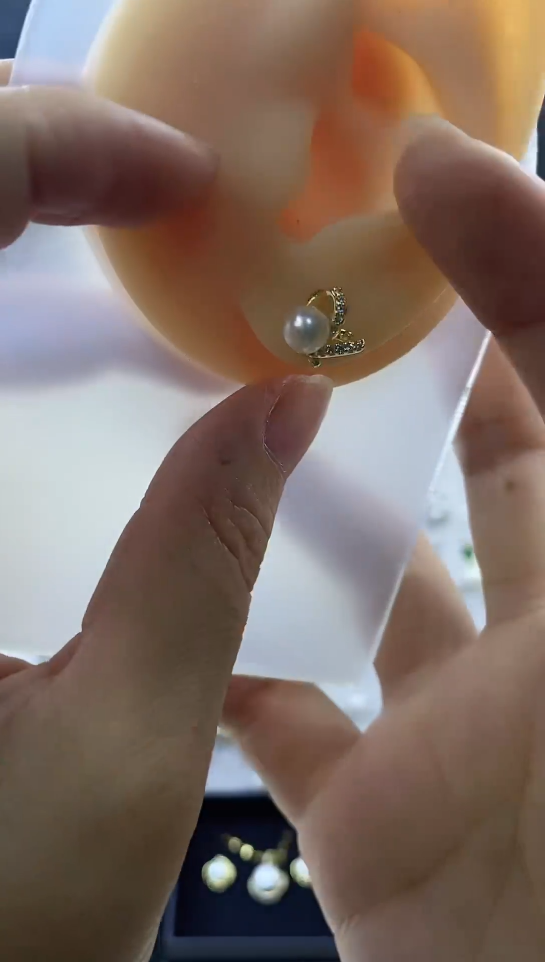 合金耳饰淡水珍珠20