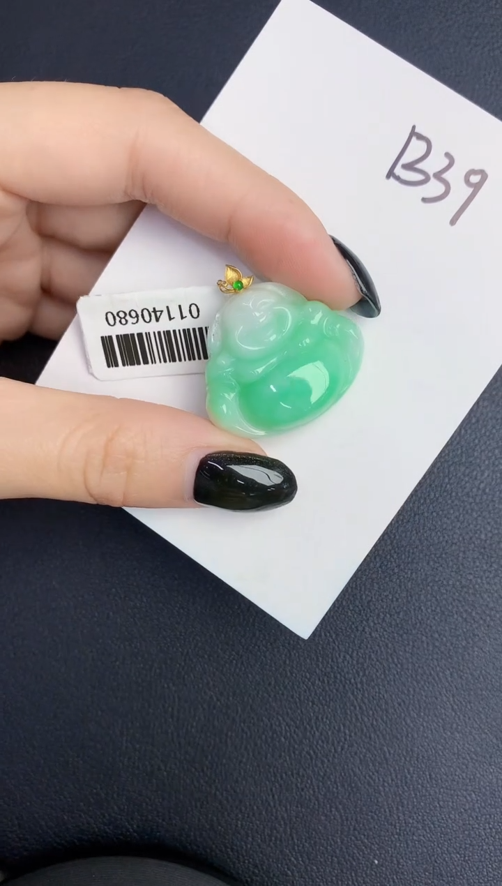 【闪购商品】翡翠18K金镶嵌颈饰0000000000