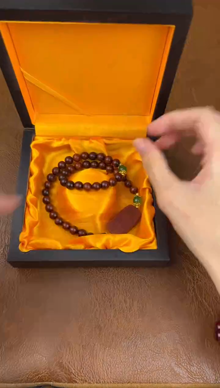 小叶紫檀双圈闲得文玩阁商品链接@@SP059