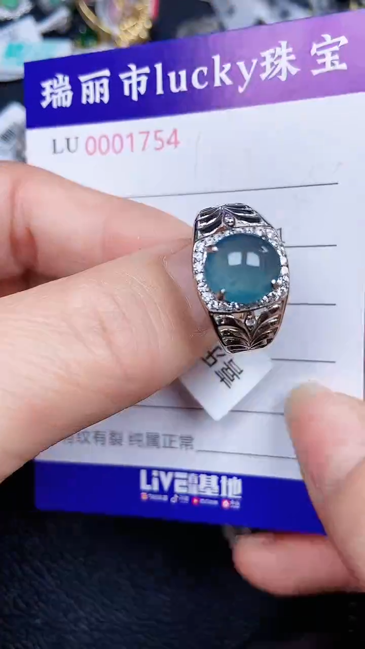 颈饰银S925镶嵌翡翠1754