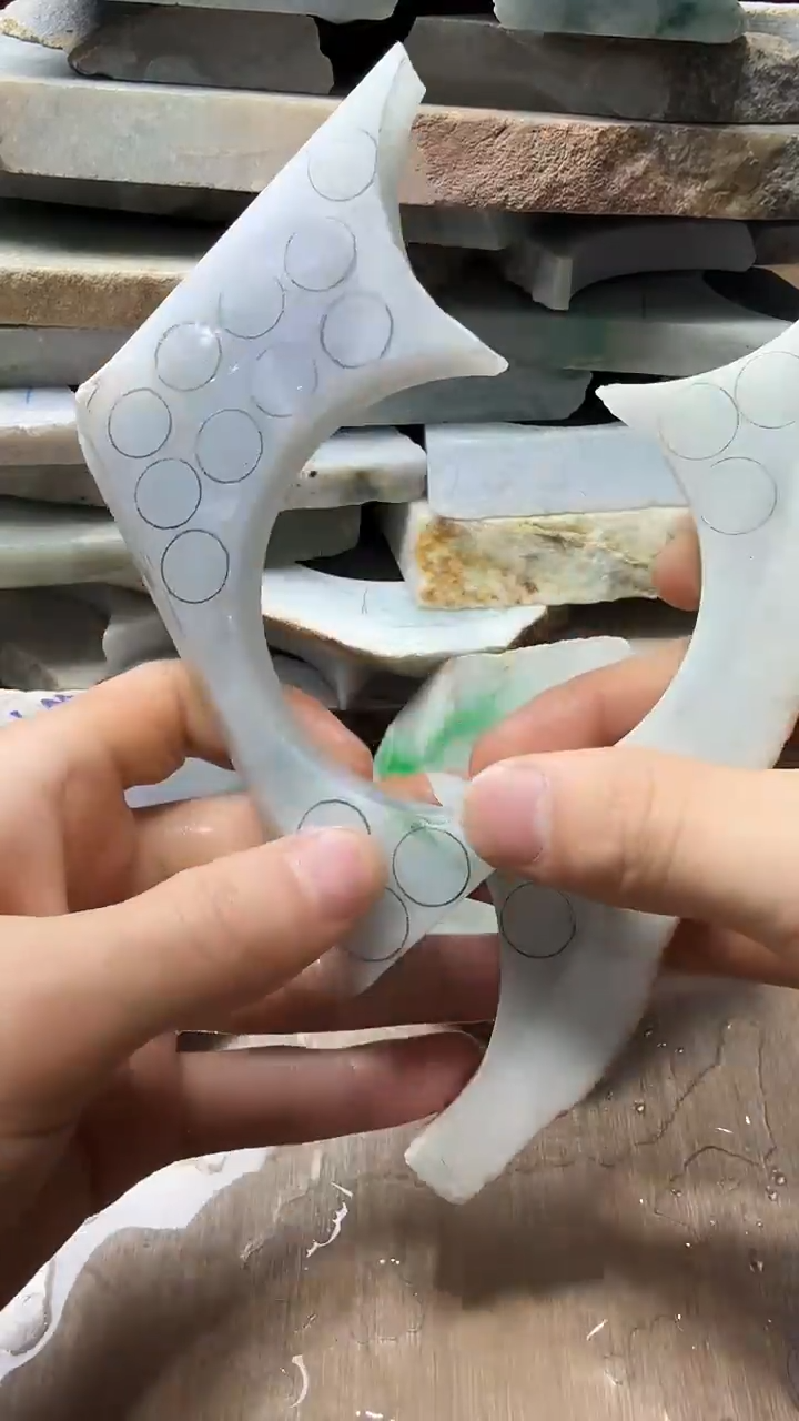裸石翡翠天然翡翠A货花651