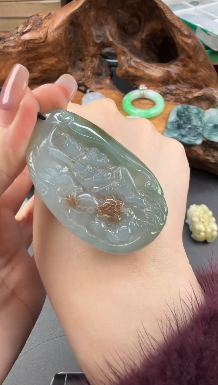 吊坠(不含链)未镶嵌翡翠翡翠饰品-308