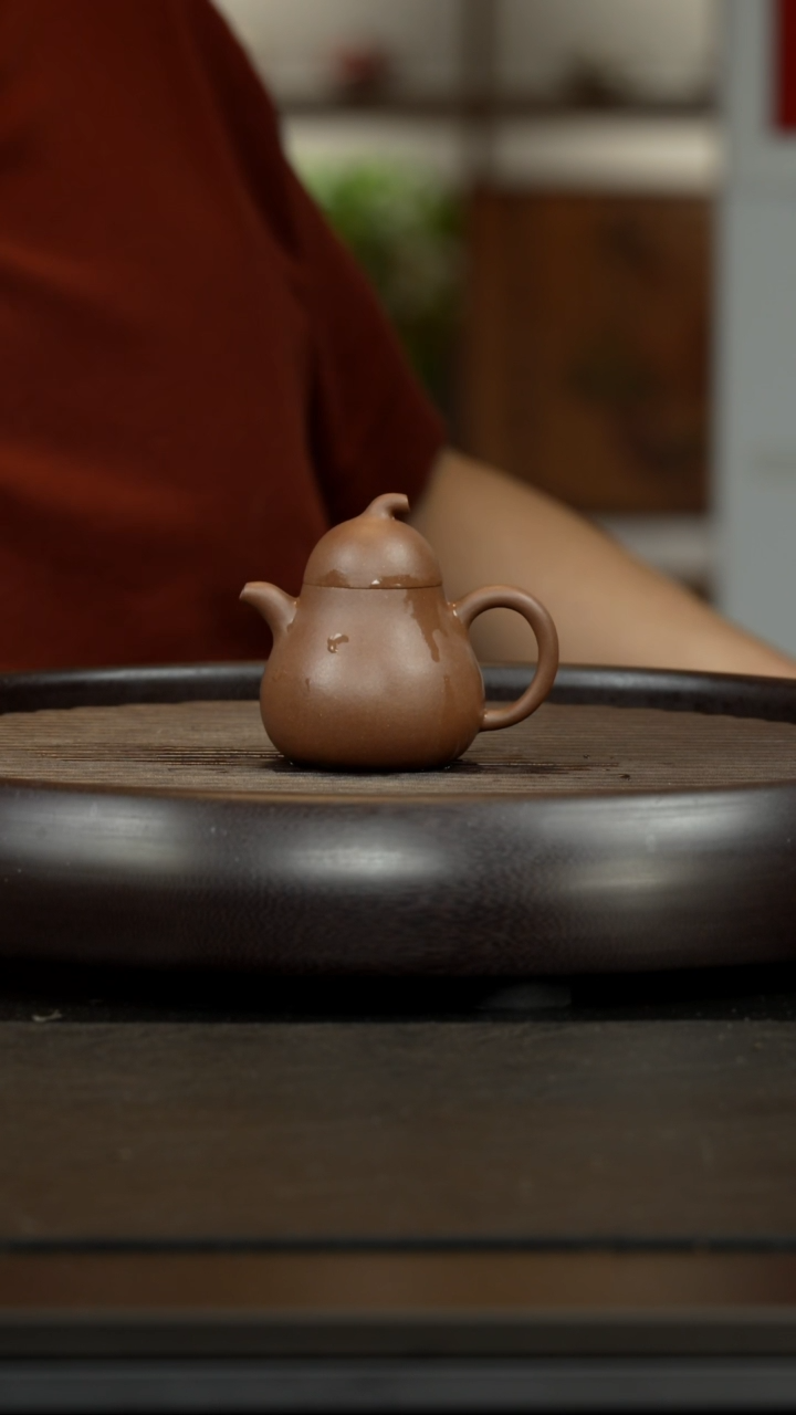 【闪购商品】紫砂茶杯阎记募古 咖啡段   小梨形壶