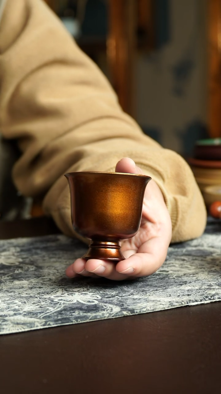 茶杯紫砂6号 新品特惠贝壳烧乐乐老师 宜兴紫砂原矿作品