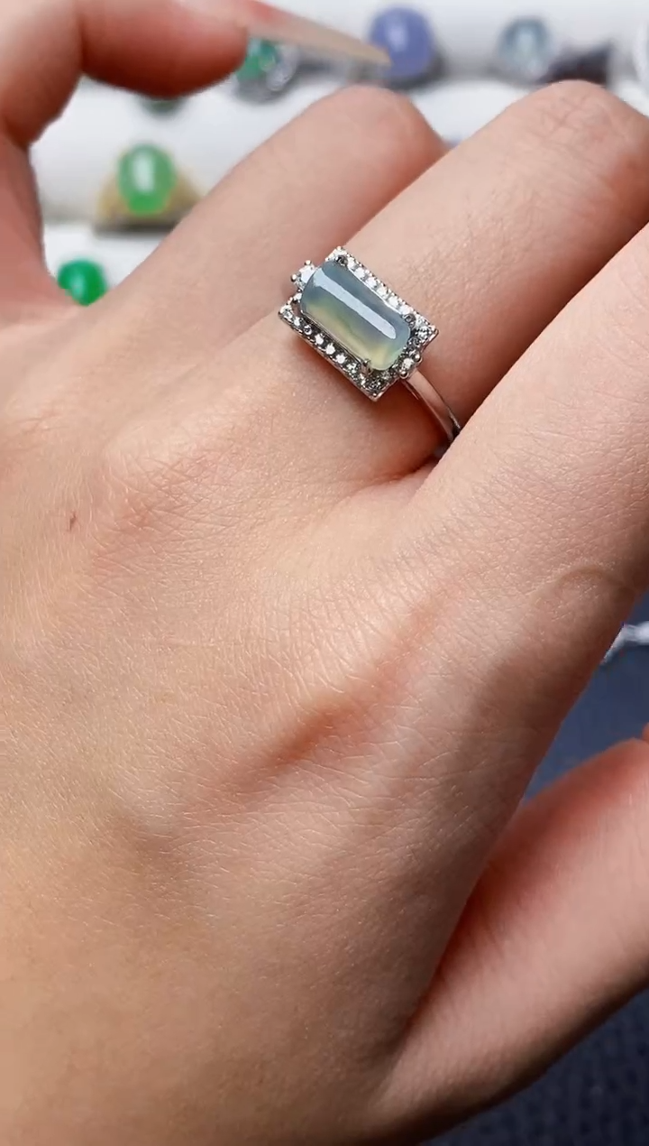 银S925镶嵌戒指翡翠1143